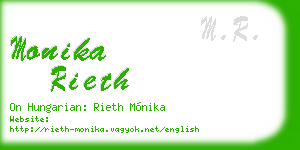 monika rieth business card